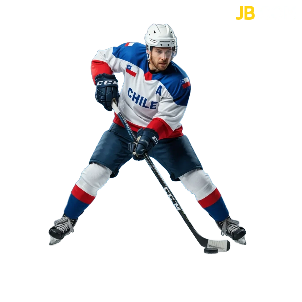 Banner de apuestas de hockey sobre hielo en JB Chile con mercados en vivo, 1X2, puck line, cuotas en CLP y bono de bienvenida