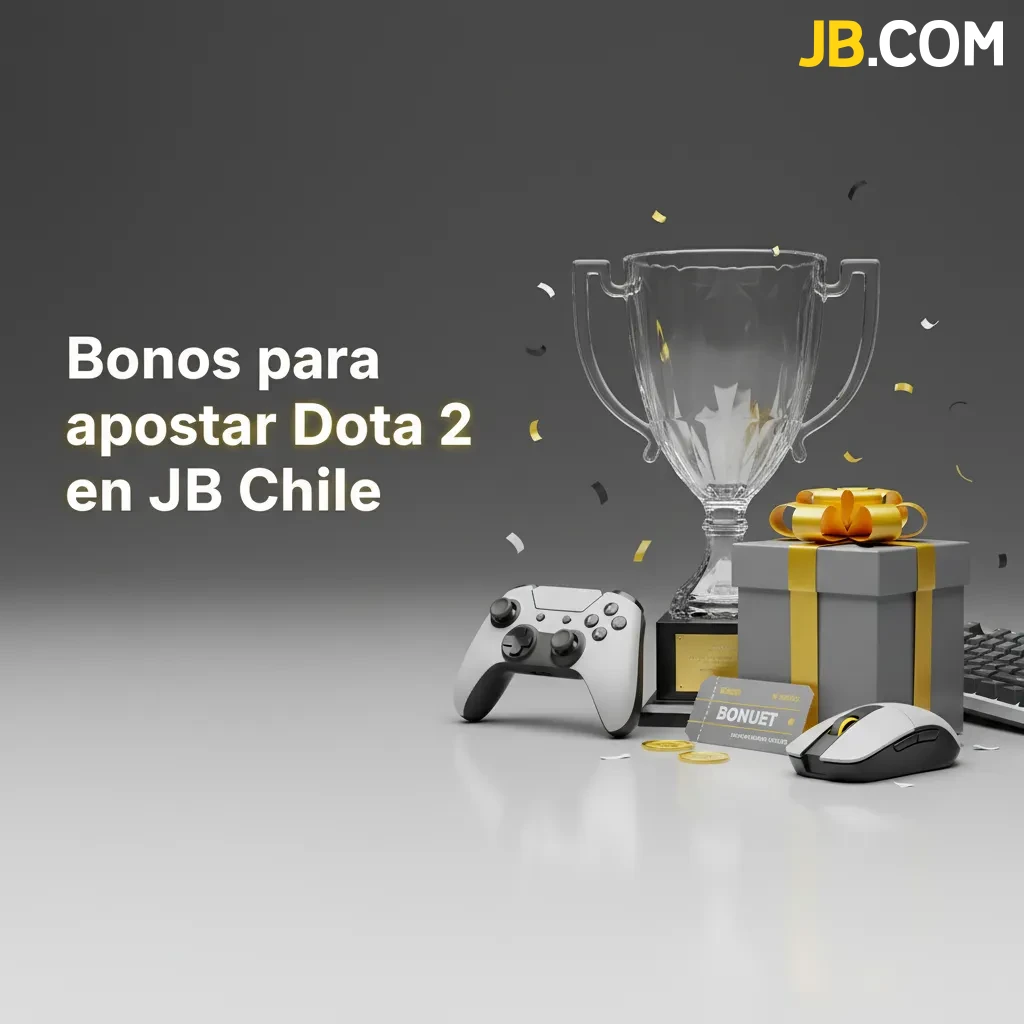 Banner de JB Chile: bono para apostar Dota 2 hasta 29.958.000 ARS, pasos de registro, depósito y requisitos de apuesta.