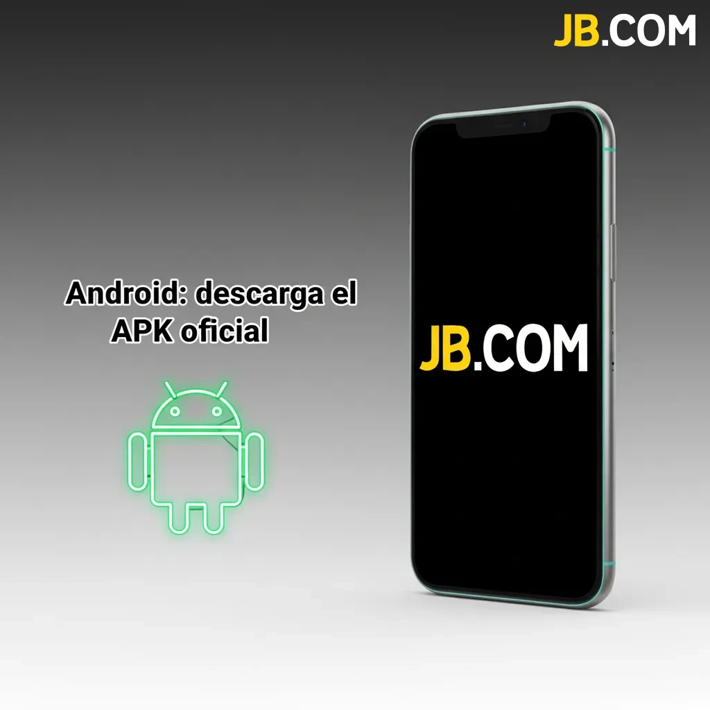 Pantalla de móvil Android con botón del sitio oficial para descargar APK y pasos; apuestas en vivo, casino y notificaciones