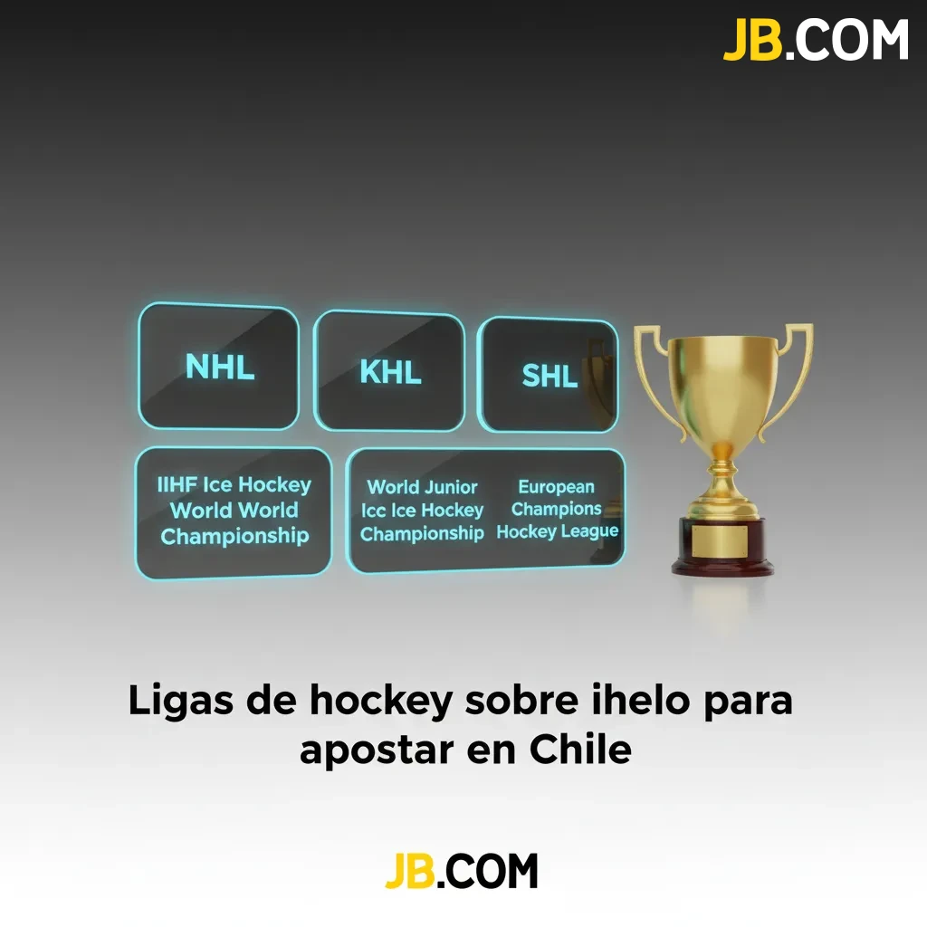 Ligas de hockey para apostar en Chile: NHL, KHL, AHL, SHL, Liiga, DEL, CHL, IIHF y JJOO; mercados 1X2, puck line y totales.