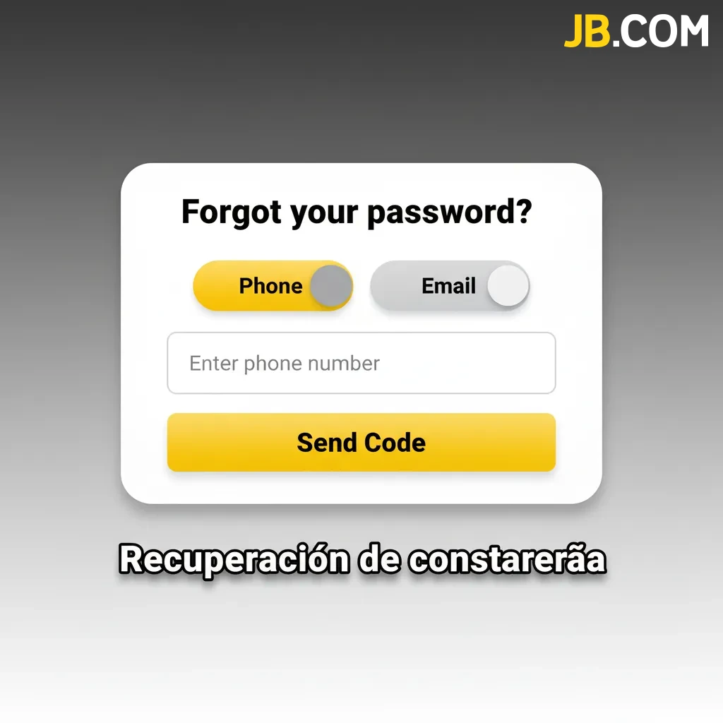 Ilustración de recuperación de contraseña con opción ¿Olvidaste tu contraseña?, reset por correo o SMS y activación de 2FA.