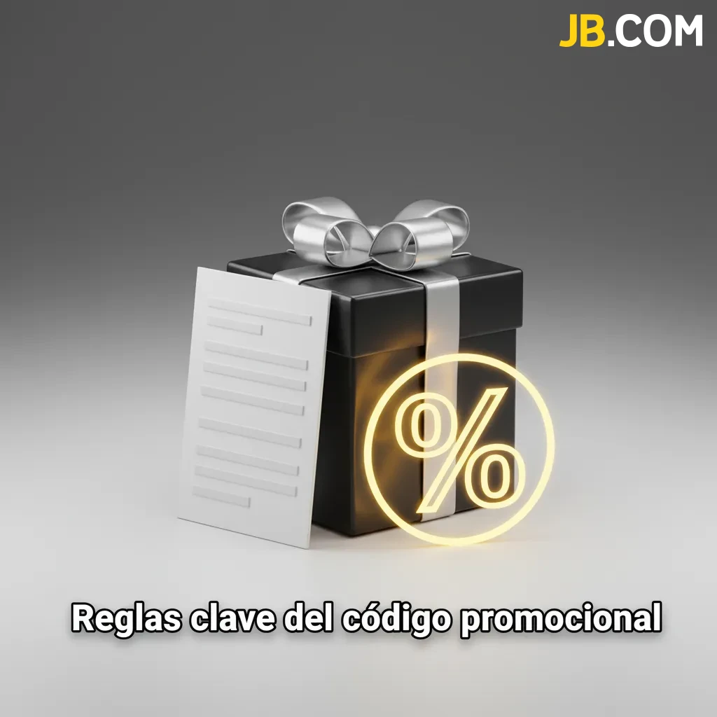 Infografía: reglas clave del código promocional: 18+, Chile, un código por usuario, depósito mínimo, rollover y vigencia