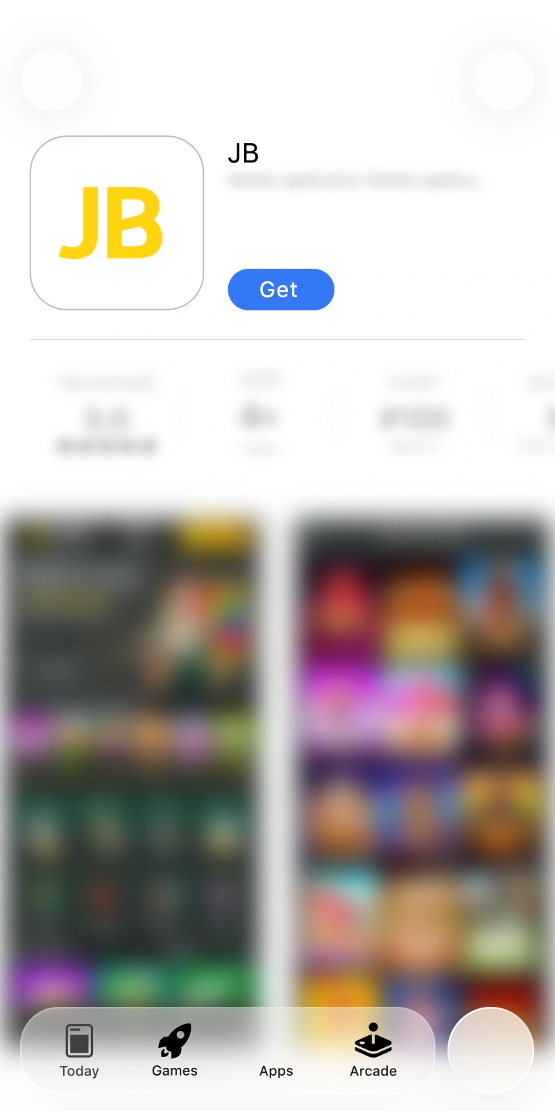 Abre la App Store de Chile para iniciar la descarga de JB Casino para iOS.