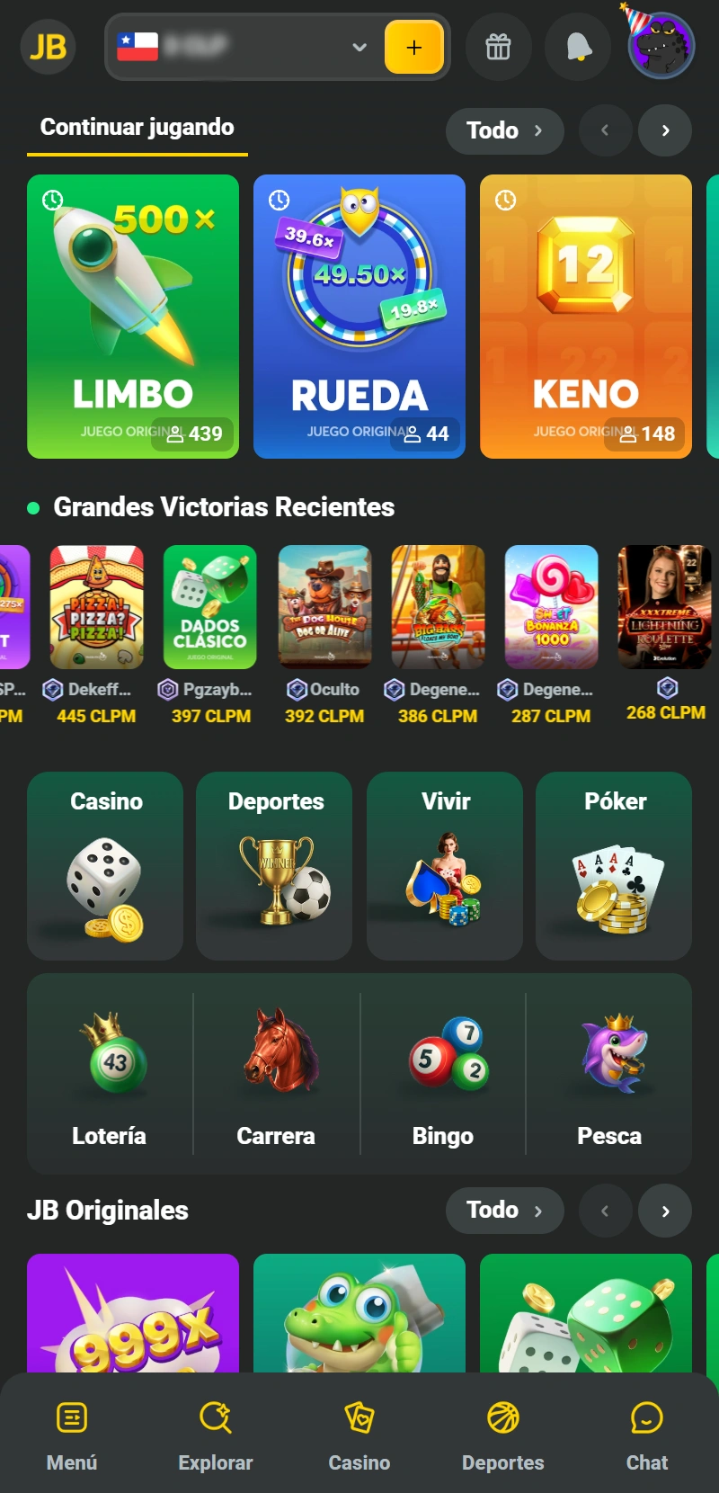 Finaliza el registro y accede a tu nueva cuenta en la App JB Casino.