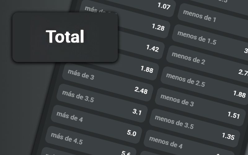 Pronostica más o menos del total en JB Casino Chile.