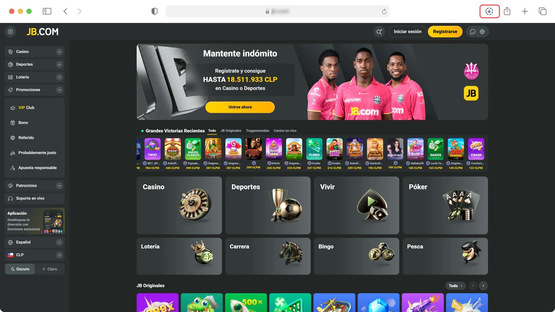 Baja el archivo dmg de JB Mac en tu PC ahora.