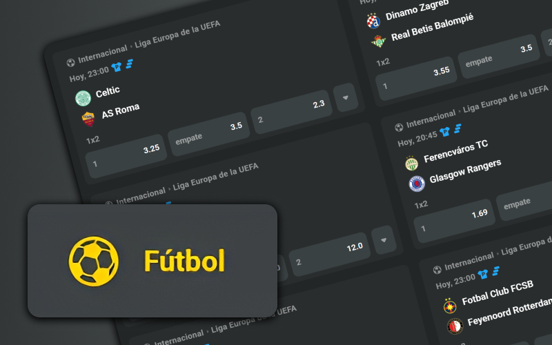 Realice apuestas de fútbol en la plataforma de JB Casino.